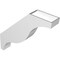 Ekena Millwork 5 1/2-in. W x 28-in. D x 28-in. H Funston Architectural Grade PVC Knee Brace BRCP055X28X28FST - alternate 2